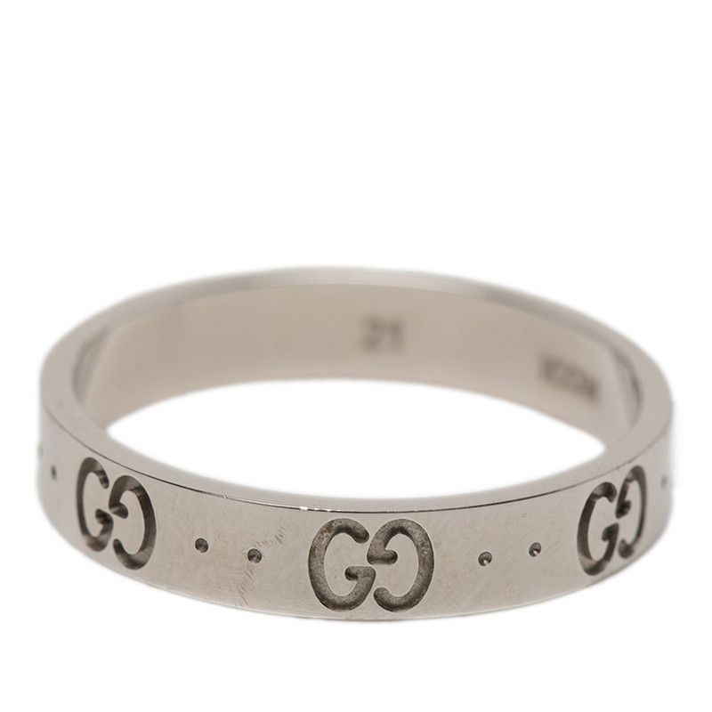 Gucci Icon Ring #21 18k White Gold White Gold Men's Gucci
