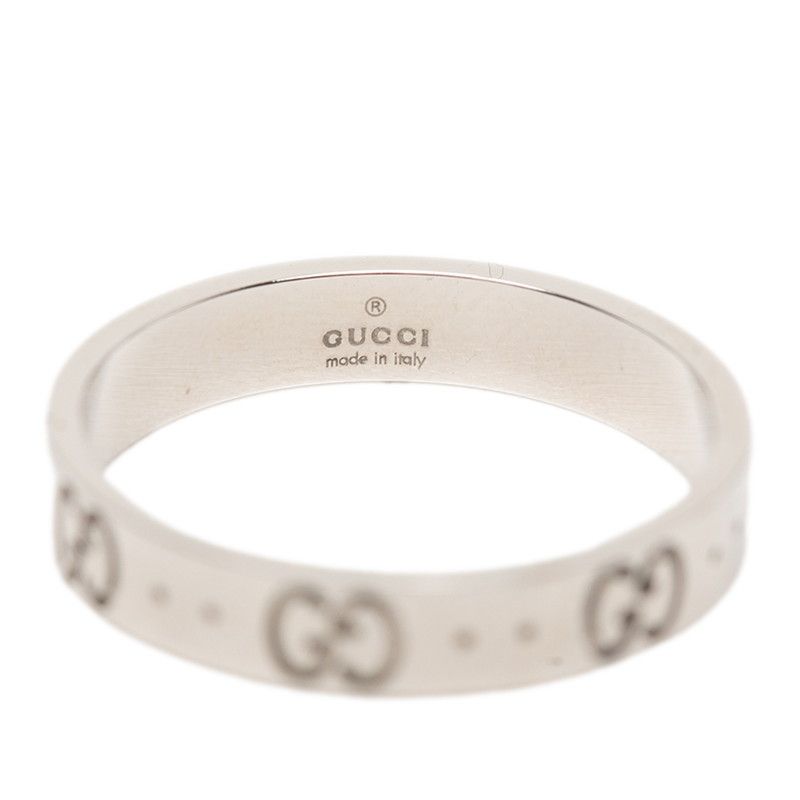 Gucci Icon Ring #21 18k White Gold White Gold Men's Gucci