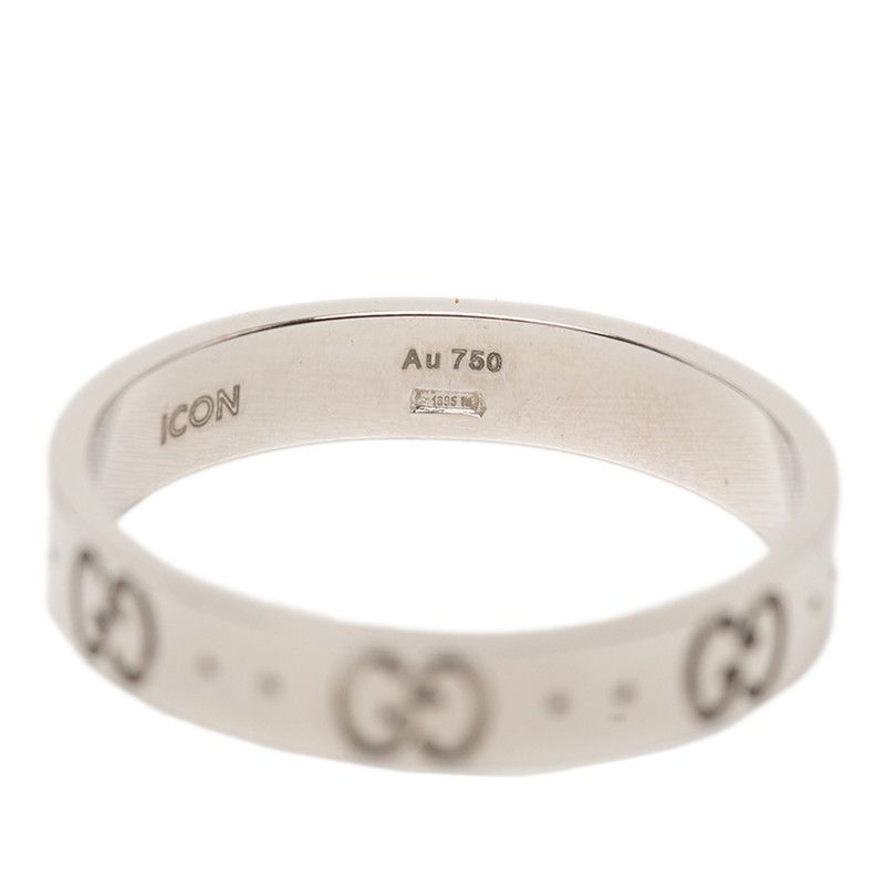 Gucci Icon Ring #21 18k White Gold White Gold Men's Gucci