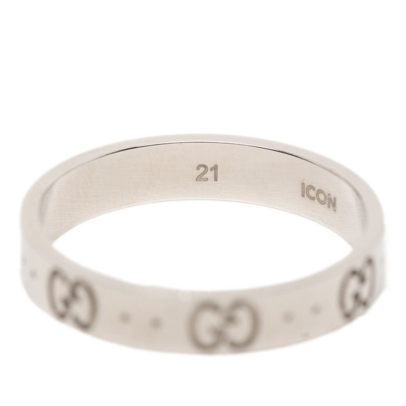 Gucci Icon Ring #21 18k White Gold White Gold Men's Gucci