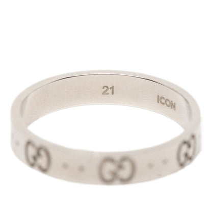 Gucci Icon Ring #21 18k White Gold White Gold Men's Gucci