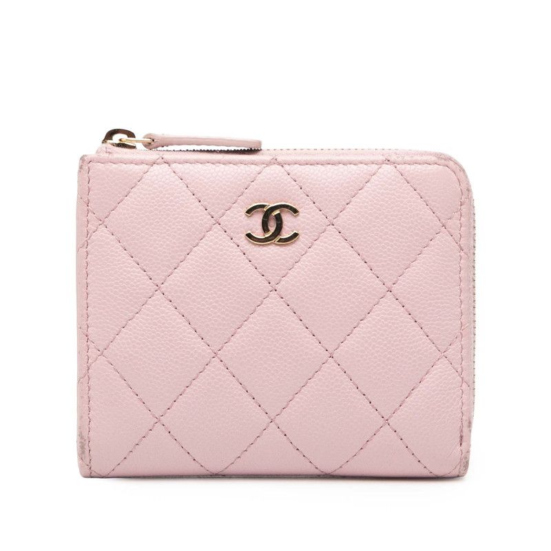 Chanel Matelasse Cocomark Pink Caviar Skin Ladies Chanel