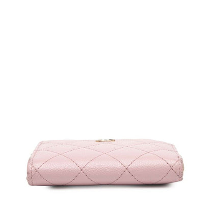 Chanel Matelasse Cocomark Pink Caviar Skin Ladies Chanel