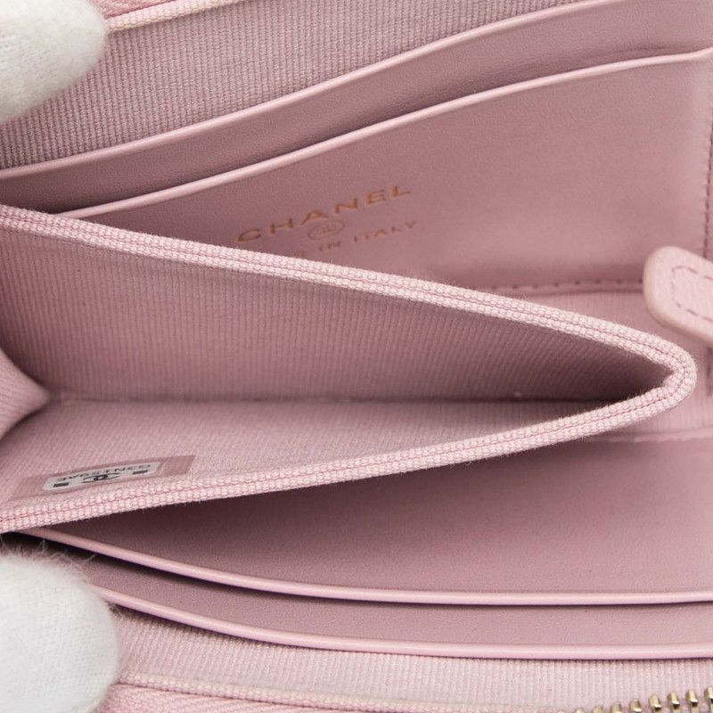 Chanel Matelasse Cocomark Pink Caviar Skin Ladies Chanel