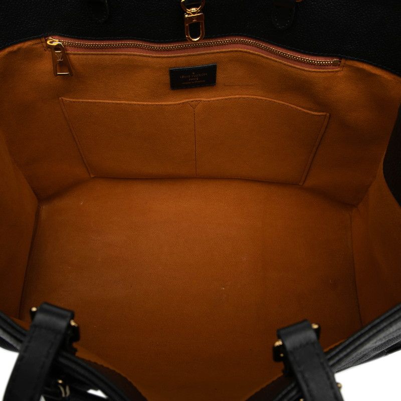 Louis Vuitton Monogram Empreinte on the Go GM Tote Bag Shoulder Bag M44925 Noir