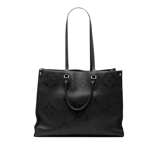 Louis Vuitton Monogram Empreinte on the Go GM Tote Bag Shoulder Bag M44925 Noir