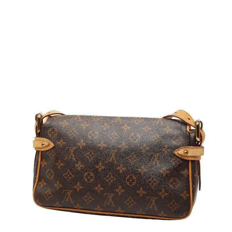 Louis Vuitton Monogram Hudson PM Crossbody Shoulder Bag M40027 Brown PVC