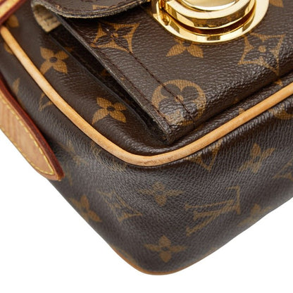 Louis Vuitton Monogram Hudson PM Crossbody Shoulder Bag M40027 Brown PVC