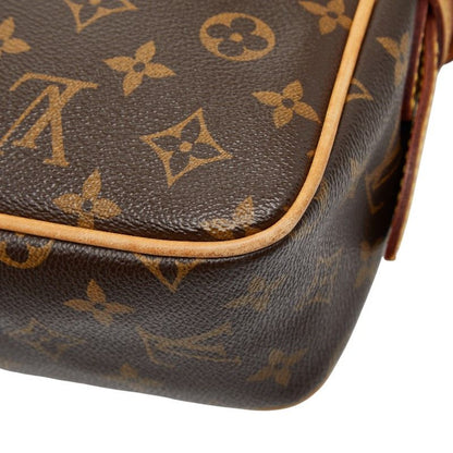 Louis Vuitton Monogram Hudson PM Crossbody Shoulder Bag M40027 Brown PVC