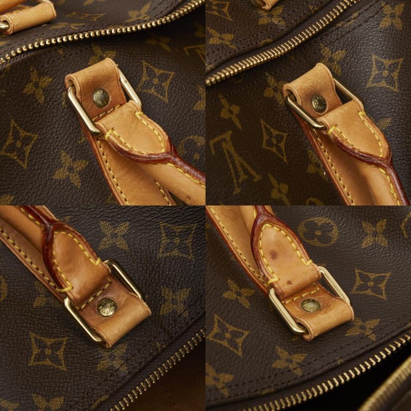 Louis Vuitton Monogram Keepall 60 Boston Bag Travel Bag M41422 Brown PVC