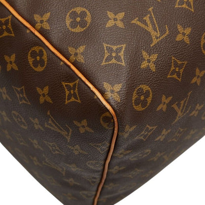Louis Vuitton Monogram Keepall 60 Boston Bag Travel Bag M41422 Brown PVC
