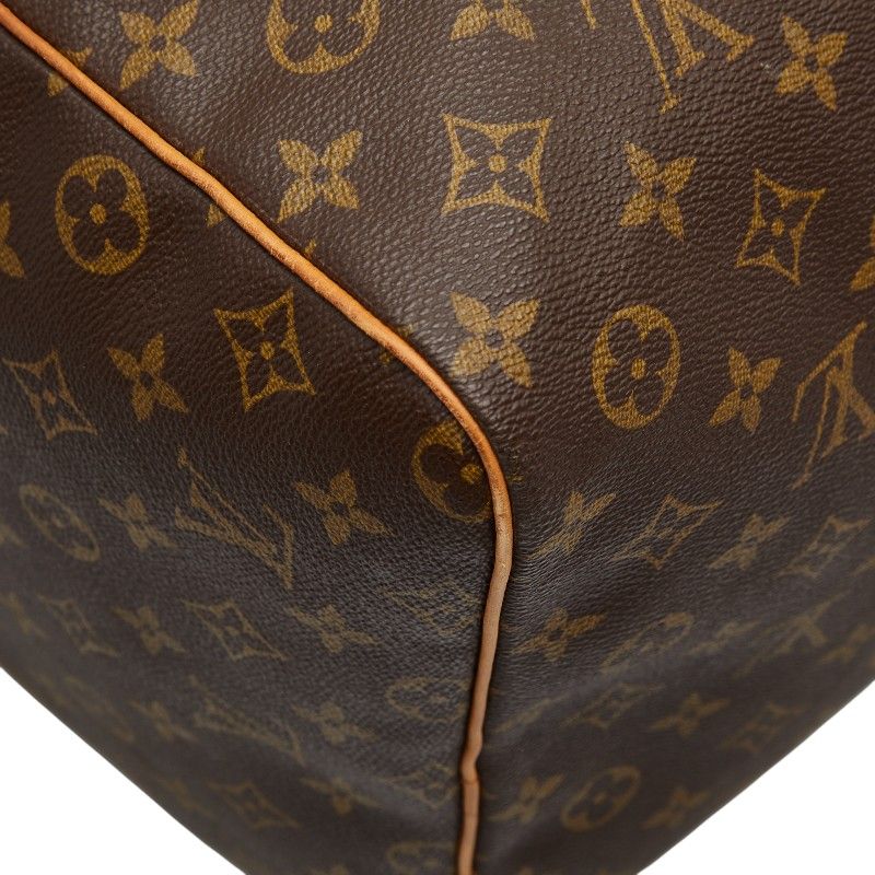 Louis Vuitton Monogram Keepall 60 Boston Bag Travel Bag M41422 Brown PVC