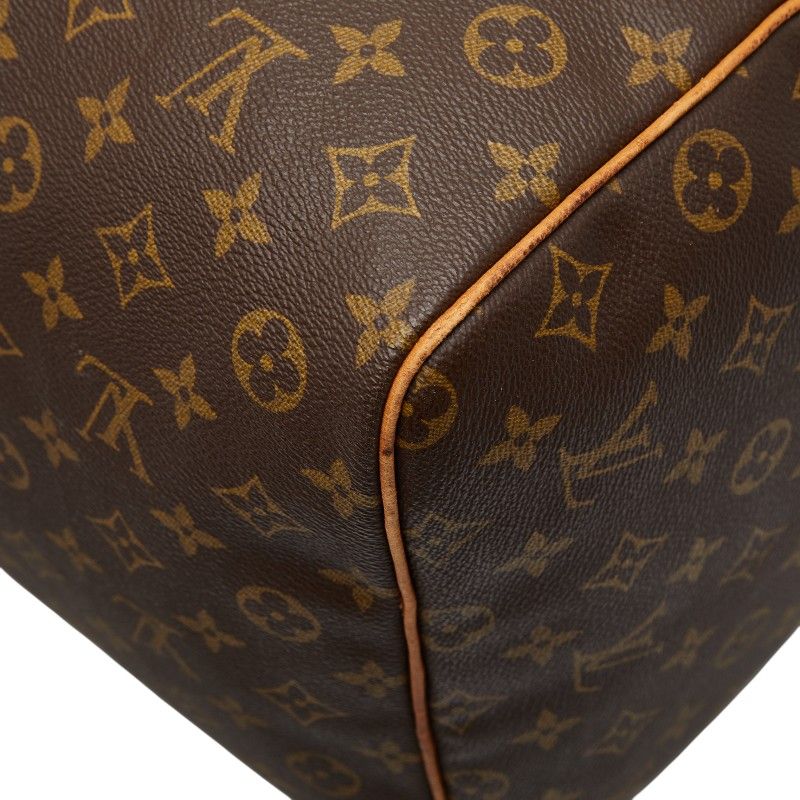 Louis Vuitton Monogram Keepall 60 Boston Bag Travel Bag M41422 Brown PVC