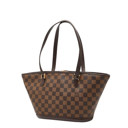 Louis Vuitton Damier Manosque PM Shoulder Bag Tote Bag N51121 Brown PVC Leather