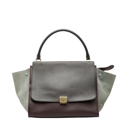 Celine Trapeze Multicolor Leather Suede Women's Celine