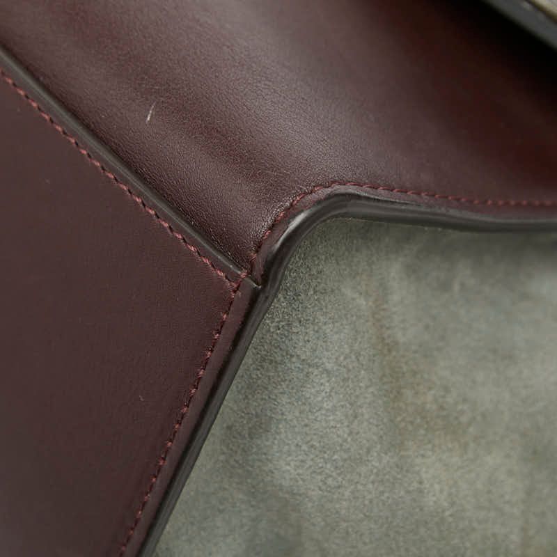 Celine Trapeze Multicolor Leather Suede Women's Celine