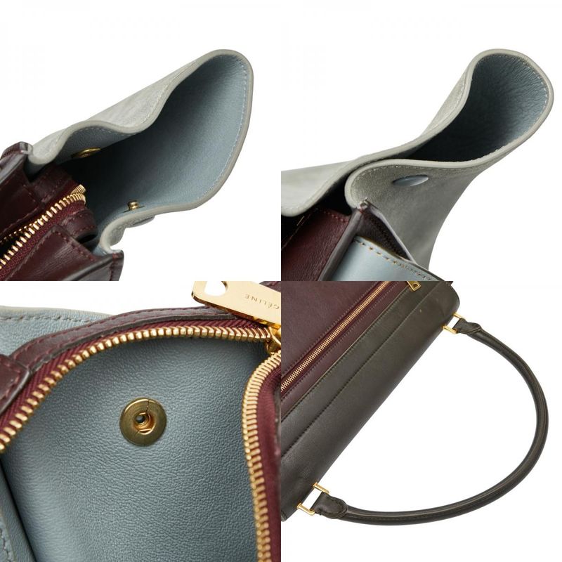 Celine Trapeze Multicolor Leather Suede Women's Celine