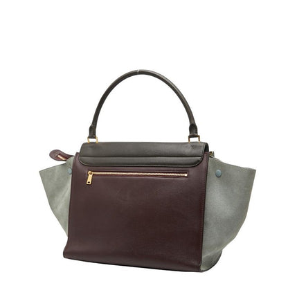 Celine Trapeze Multicolor Leather Suede Women's Celine