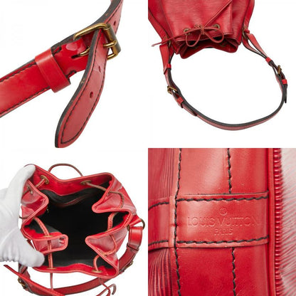 Louis Vuitton Epi Noe One Shoulder Bag M44007 Castilian Red Leather Women's