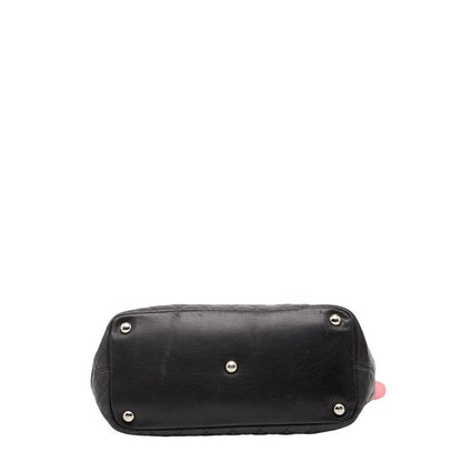 Chanel Cambon Line Coco Mark Large Black Lambskin Women's Chanel