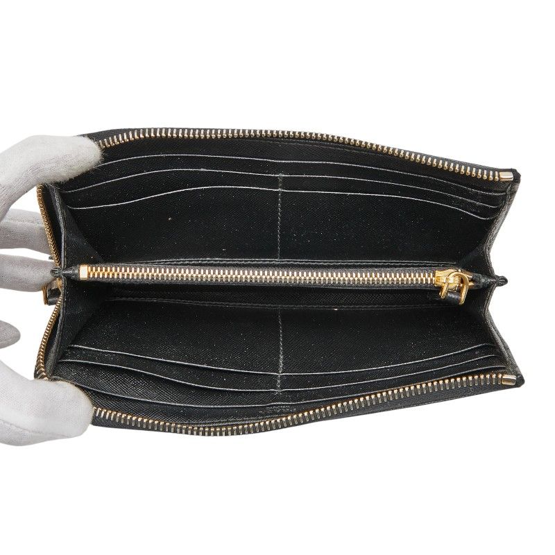 Prada Logo Black Saffiano Leather Women's Prada