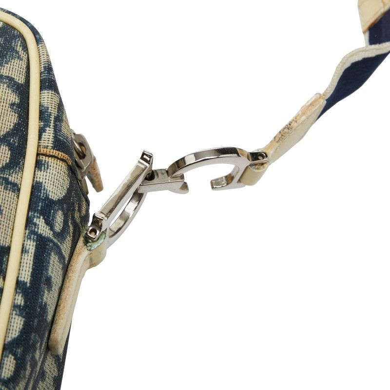 Dior Trotter No2 Crossbody Shoulder Bag Navy White PVC Leather Women's Dior