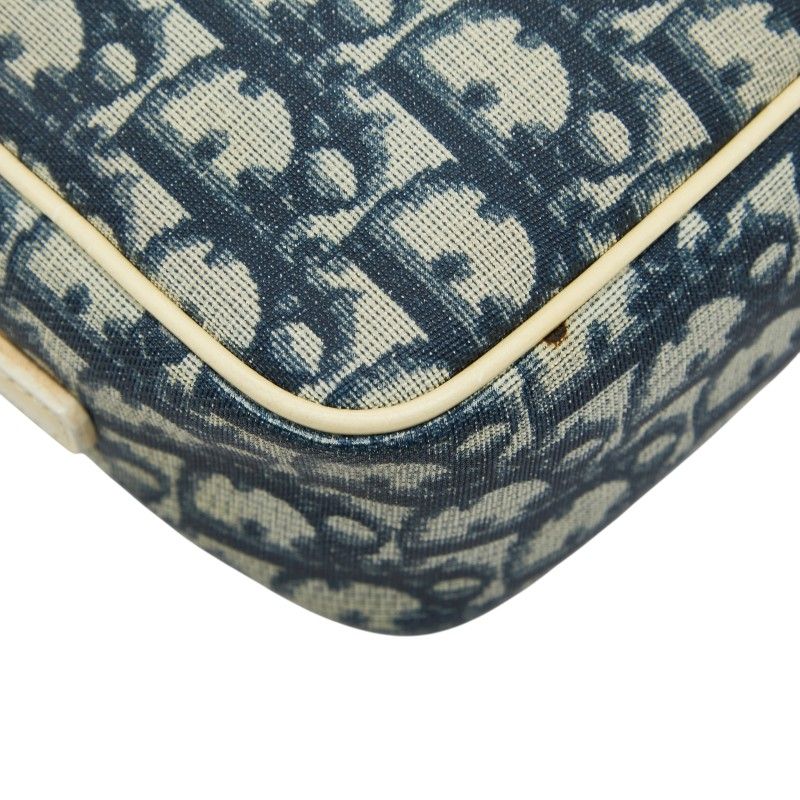 Dior Trotter No2 Crossbody Shoulder Bag Navy White PVC Leather Women's Dior
