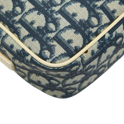 Dior Trotter No2 Crossbody Shoulder Bag Navy White PVC Leather Women's Dior