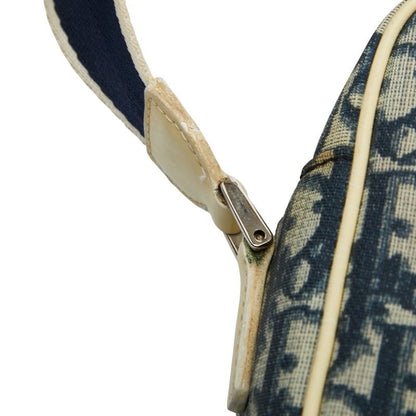 Dior Trotter No2 Crossbody Shoulder Bag Navy White PVC Leather Women's Dior