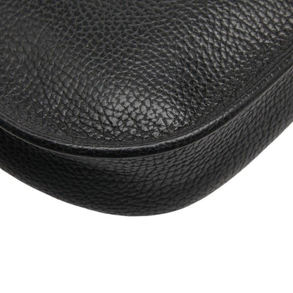 Dior CD Logo Crossbody Shoulder Bag Black Leather Women's Dior