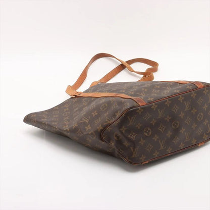 Louis Vuitton Monogram Sac Shopping M51108 Leather Tote Bag Shoulder A4 Men