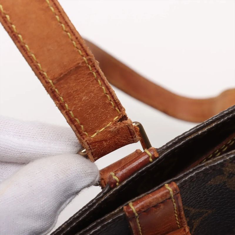 Louis Vuitton Monogram Sac Shopping M51108 Leather Tote Bag Shoulder A4 Men