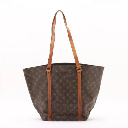 Louis Vuitton Monogram Sac Shopping M51108 Leather Tote Bag Shoulder A4 Men