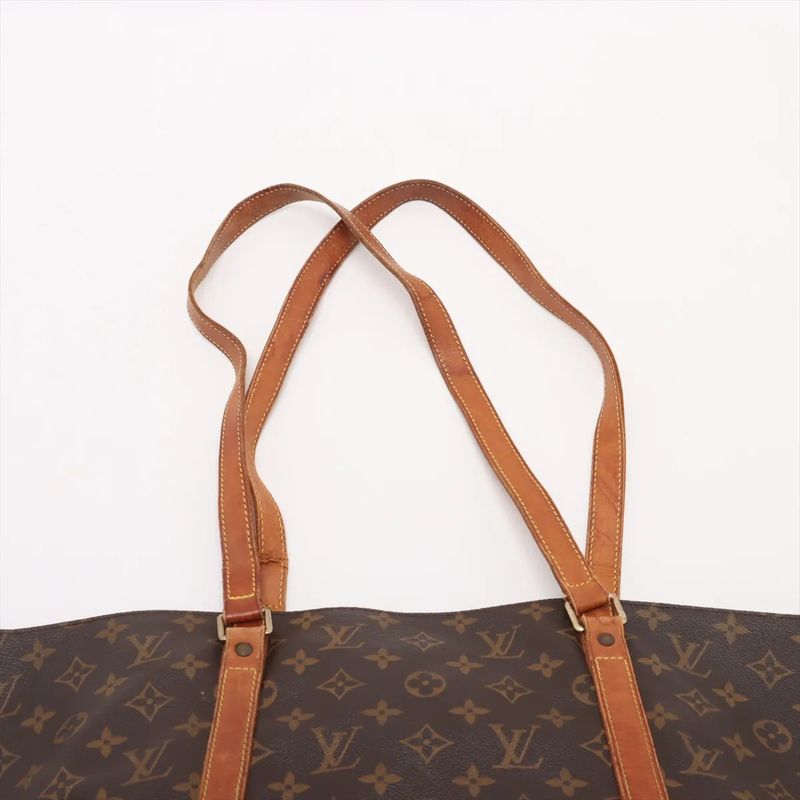 Louis Vuitton Monogram Sac Shopping M51108 Leather Tote Bag Shoulder A4 Men