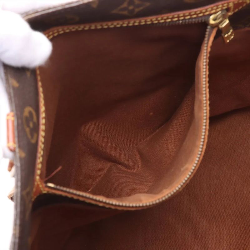 Louis Vuitton Monogram Sac Shopping M51108 Leather Tote Bag Shoulder A4 Men