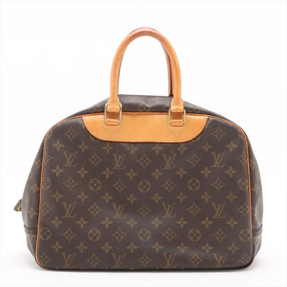Louis Vuitton Monogram Deauville M47270 Leather Handbag Tote Genuine Leather