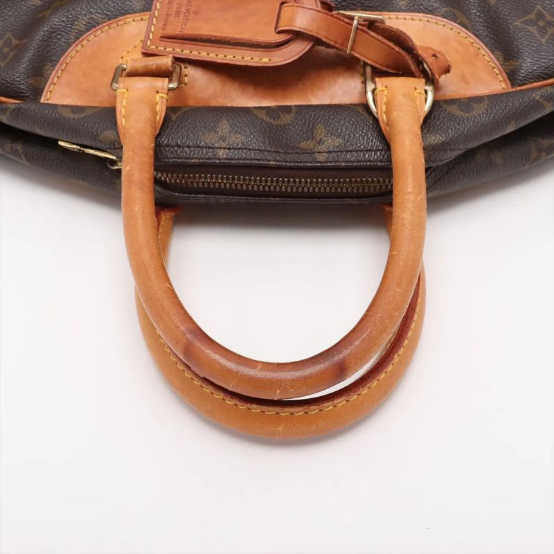 Louis Vuitton Monogram Deauville M47270 Leather Handbag Tote Genuine Leather