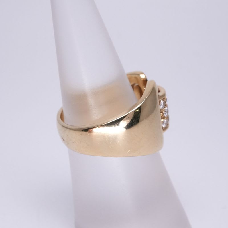 Hermes Ring 750 Gold Antique Diamond Jewelry