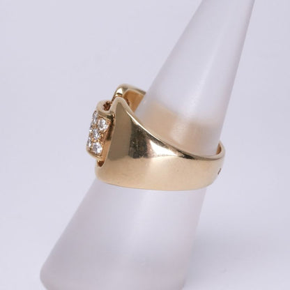 Hermes Ring 750 Gold Antique Diamond Jewelry