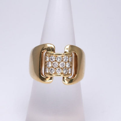 Hermes Ring 750 Gold Antique Diamond Jewelry