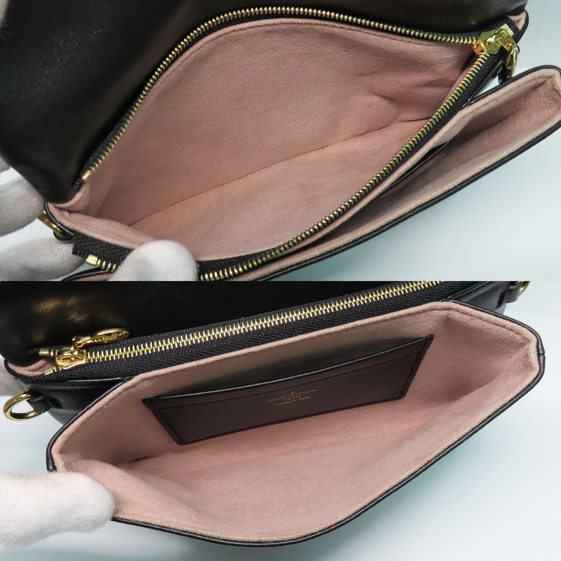 Louis Vuitton Pochette Cousin M82116 Black Lamb Leather Gdhardware