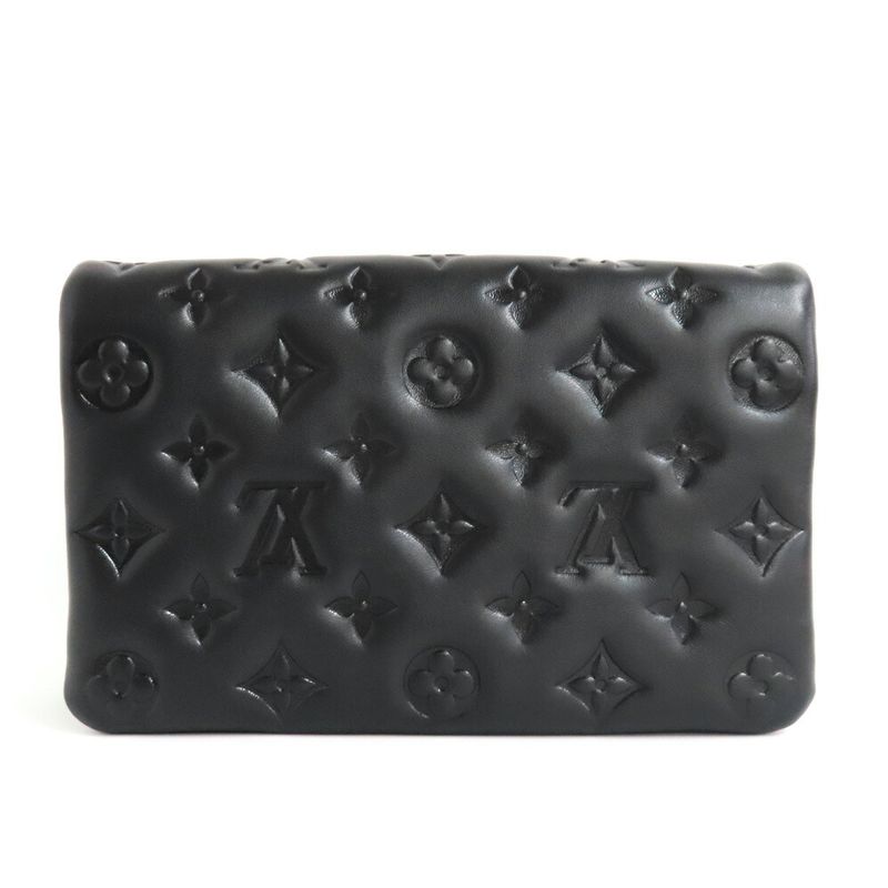Louis Vuitton Pochette Cousin M82116 Black Lamb Leather Gdhardware