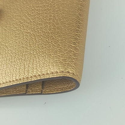 Hermes Card Case Business Holder Medor cp DORE Gold Siamese Light