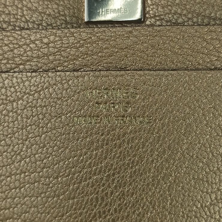 Hermes Card Case Business Holder Medor cp DORE Gold Siamese Light
