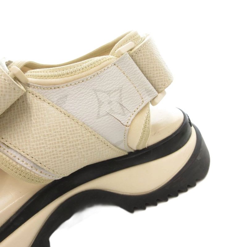 Louis Vuitton Monogram Sports Sandals Thick Sole Shark Logo 25 cm