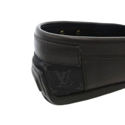 Louis Vuitton With Belt Strap Monogram Driving Shoes Loafers Leather Canvas