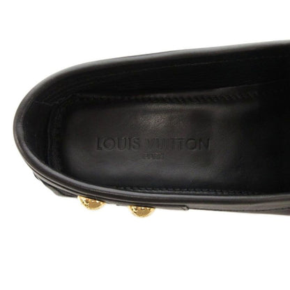 Louis Vuitton With Belt Strap Monogram Driving Shoes Loafers Leather Canvas