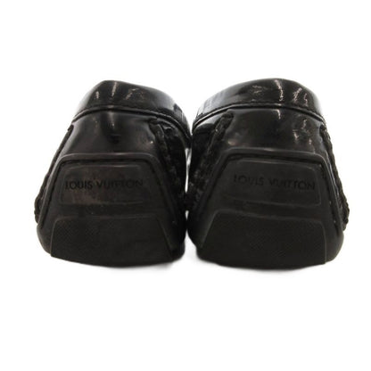 Louis Vuitton Driving Shoes Loafers Monogram Canvas 36 Black Brown JS GY62
