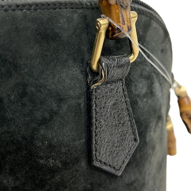 Gucci Handbag Bamboo Classic Black Leather