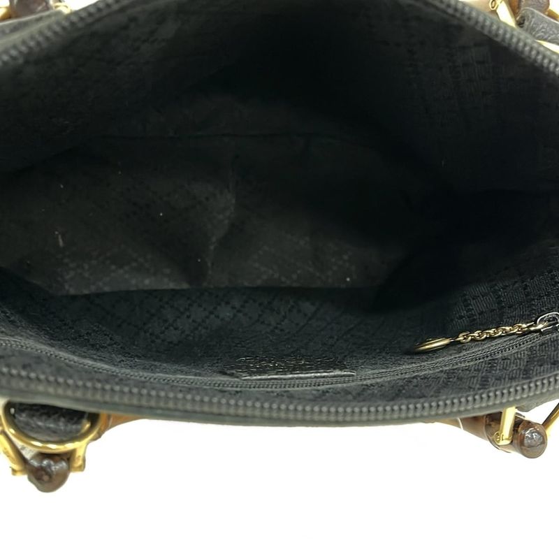 Gucci Handbag Bamboo Classic Black Leather